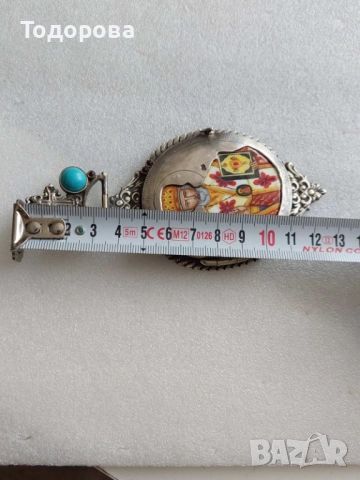 Сребърна панагия и два кръста/може да изпратите вашите оферти/, снимка 5 - Антикварни и старинни предмети - 52040907