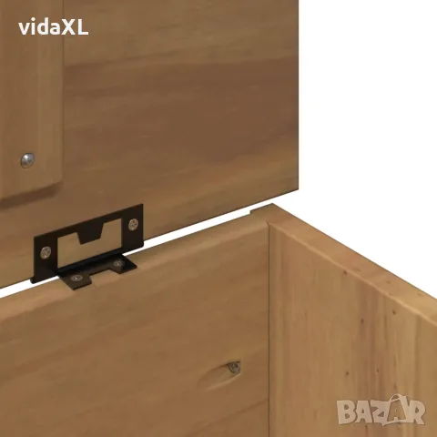 vidaXL Ракла за съхранение с капак PANAMA 79x42x46 см бор масив, снимка 8 - Скринове - 56147514