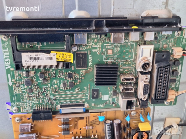 MAIN BOARD ,17MB97, за 43-инчов телевизор HITACHI 43HBT42A, с дисплей VES430UNDL-2D-N12