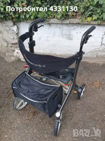 ролатор ,проходилка за възрастни карбонова, снимка 3 - Ролатори - 50250017