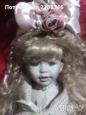 Старинна порцеланова кукла със стойка , снимка 5 - Кукли - 49335234