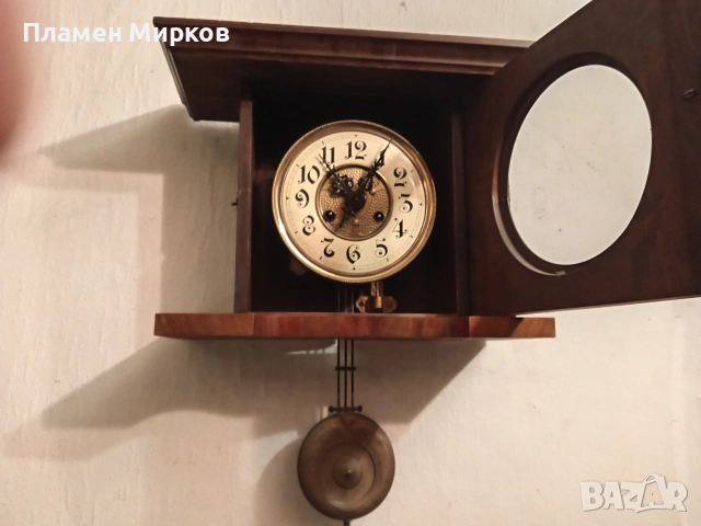 Стар германски стенен часовник, снимка 5 - Стенни часовници - 53193184