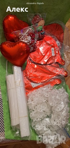 Фолиеви балони сърца 25см, снимка 2 - Декорация за дома - 53444813