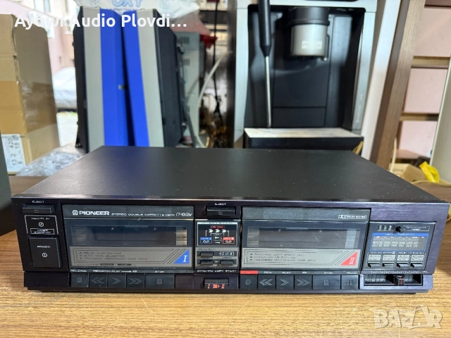 Vintage Pioneer Stereo Double Cassette Deck CT-1060W
