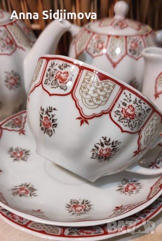 Руски порцелан сервиз за чай ЛФЗ 