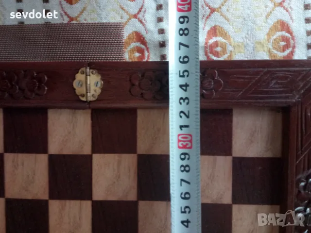 Интересен,старинен шах, снимка 3 - Антикварни и старинни предмети - 48373748