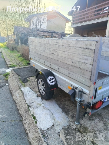 Humbaur 1300кг със спирачка , снимка 4 - Ремаркета - 53787579