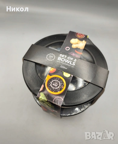 ТОП ОФЕРТА!!! Комплект от 2 купички от стомана, с прозрачен капак, 320 мл, снимка 8 - Кутии за храна - 53485529