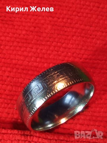 ПРЪСТЕН ХАЛКА ВЕРСАЧЕ ОРНАМЕНТИКА НЕРЪЖДАЕМА БЛАГОРОДНА СТОМАНА 19638, снимка 2 - Пръстени - 32175736
