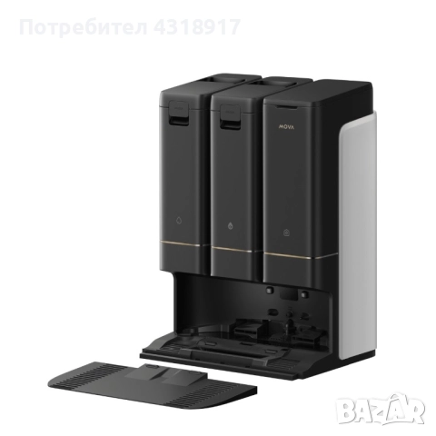 Робот прахосмукачка и моп Mova Z50 Ultra, самопочистване, черен