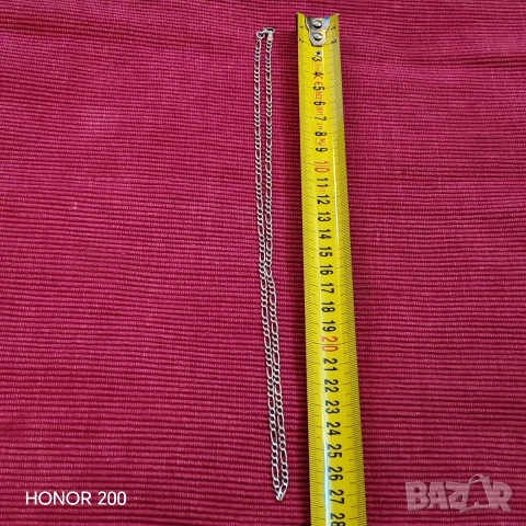 Сребърен ланец, синджир. , снимка 3 - Колиета, медальони, синджири - 53667792