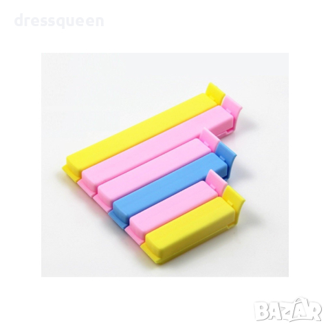 1826 Комплект 5 Щипки за запечатване на торбички и пликове, снимка 14 - Други - 44572789