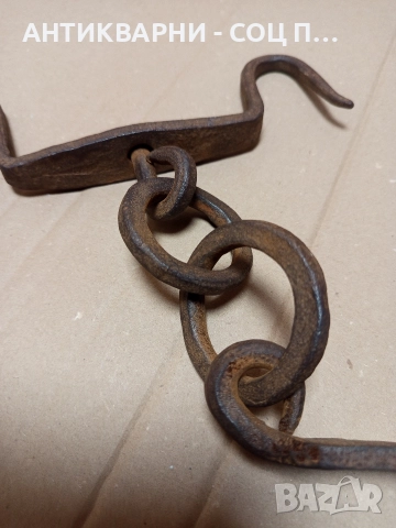 Соц Стар Ръчно Кован Ченгел За Дране На Животни. , снимка 5 - Антикварни и старинни предмети - 52795094