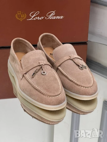 обувки от естествен велур loro piana 