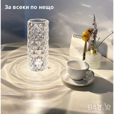 RGB LED настолна лампа, със сензорен димер, 3 степени на интензитет, снимка 4 - Лед осветление - 42292285