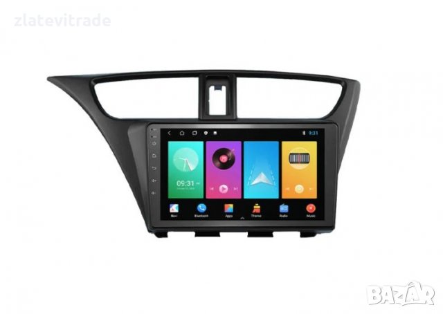 HONDA CIVIC 2012-2014 - 9" АНДРОИД НАВИГАЦИЯ, 9250, снимка 2 - Навигация за кола - 34834867