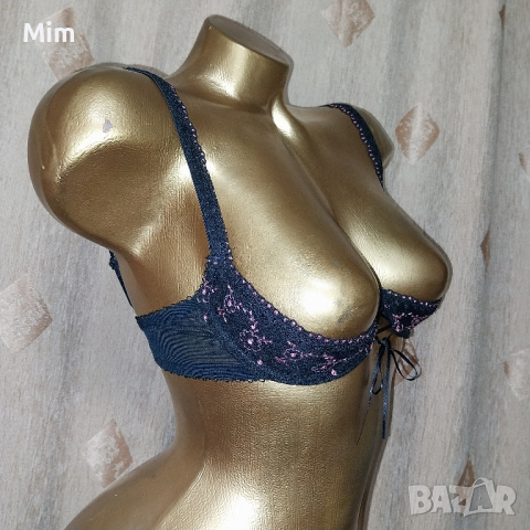 BESIRED S Черен отворен сутиен за повдигане на бюста , снимка 5 - Бельо - 44566055