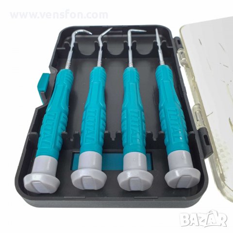 Комплект мини шила и куки TOTAL, 4 части, снимка 8 - Други инструменти - 39880166