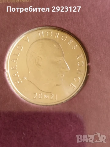 ВЪЗПОМЕНАТЕЛНА МОНЕТА И ПЛАКЕТ - НОРВЕГИЯ /виж описанието/, снимка 4 - Нумизматика и бонистика - 50615812