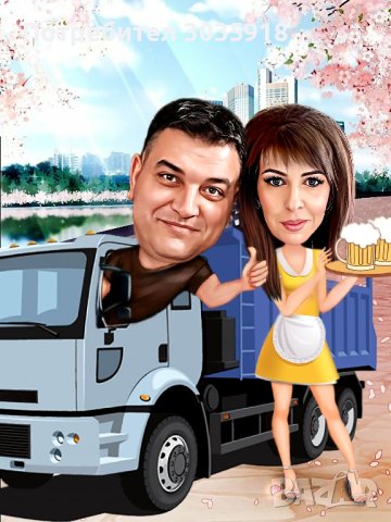 шарж карикатура от снимка перфектен подарък, снимка 7 - Други услуги - 42054759