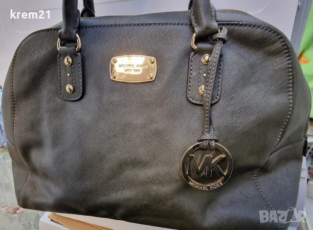 Michael Kors Cindy зелена дамска чанта, снимка 7 - Чанти - 53218547