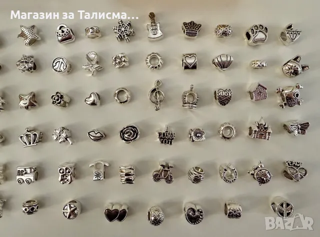 Продавам сребристи талисмани, съвместими с гривни Pandora, снимка 4 - Бижутерийни комплекти - 49241588