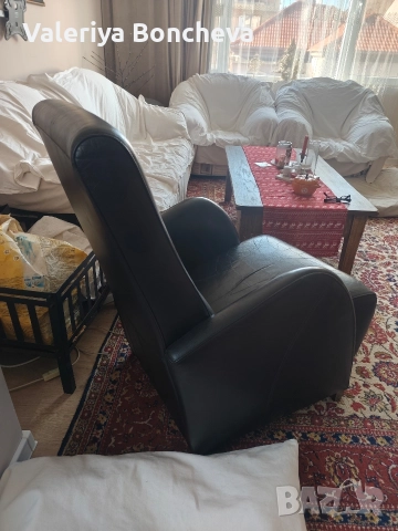 кресло от естествена кожа , снимка 6 - Дивани и мека мебел - 52802376