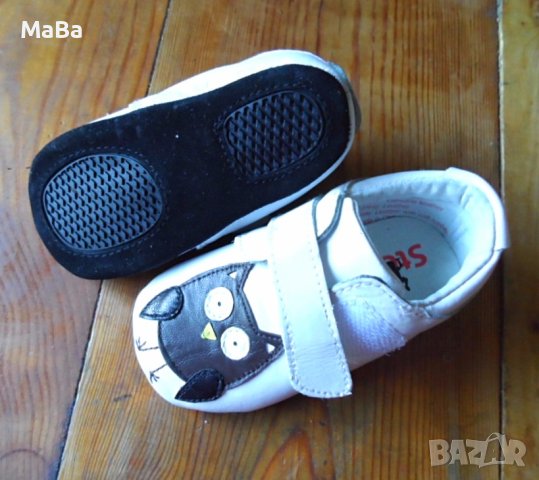 Английски бебешки БУЙКИ/ПАНТОФИ естествена кожа /1.5-2год/, снимка 2 - Бебешки обувки - 41189013
