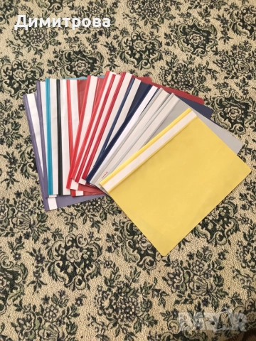 Папки кожени за документи, папки пластмасови за документи