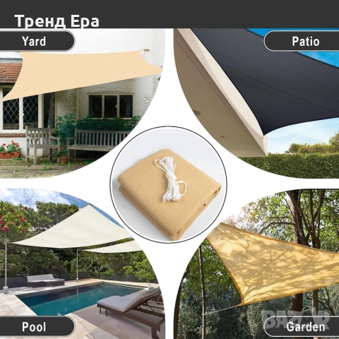 Дишаща тента 3х4 метра, снимка 6 - Градински мебели, декорация  - 51716400