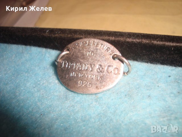 ТИФАНИ Ню Йорк 925 - ПОСРЕБРЕН МАРКОВ ЗНАК МЕДАЛЬОН ЕМБЛЕМА от БЛАГОРОДНА СТОМАНА 25759, снимка 5 - Други - 35896861