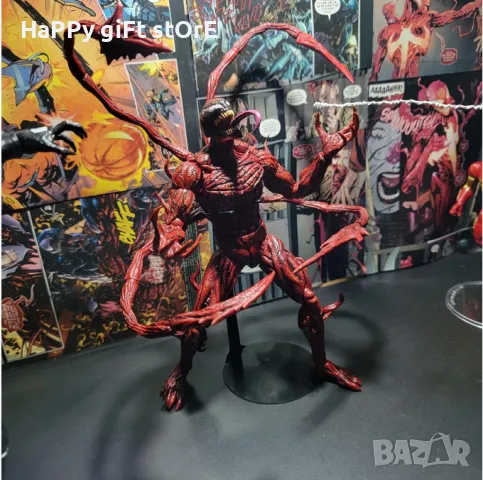 Статуетка Marvel: Spider-Man - Venom-Carnage (Hero Collector), екшън фигура 21cm, снимка 10 - Колекции - 48876274