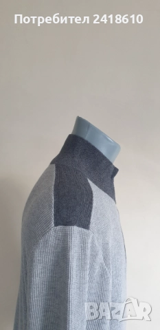 Hugo Boss Famoso Wool / Cotton  Half Zip Jumper Mens Size XL НОВО!ОРИГИНАЛ! Мъжкa Жилетка  с 3/4 Цип, снимка 15 - Пуловери - 52614467