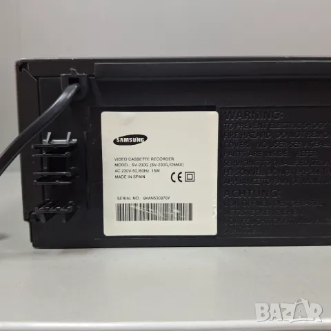 SAMSUNG видеокасетофон SV-230G, записващо, с тунер, снимка 11 - Плейъри, домашно кино, прожектори - 49167717