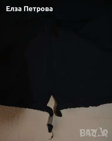 Дамска интересна дълга черна рокля с бежово, пролет/есен; 2XL÷3XL, снимка 5 - Рокли - 43633740