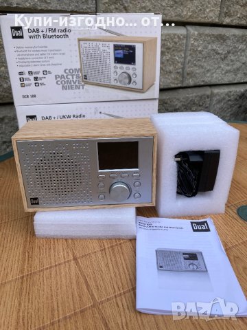 Dual DCR 100 Настолно радио DAB+,RDS, FM Bluetooth, DAB+, FM Будилник Дърво (светло), снимка 4 - Друга електроника - 41060369