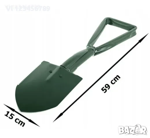 Сгъваема стоманена лопата 60 см, снимка 2 - Други инструменти - 52122420