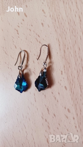 Сребърни Обеци от Англия, снимка 10 - Обеци - 52732360