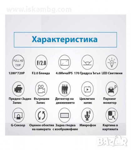ВИДЕОРЕГИСТРАТОР ЗА КОЛА 4.3 ИНЧА МОНИТОР С 3 КАМЕРИ - код 2627, снимка 8 - Аксесоари и консумативи - 33929524
