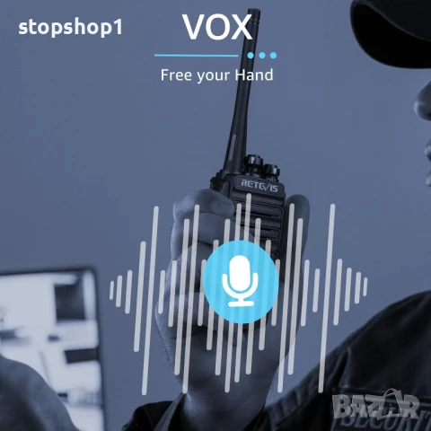 Retevis RT24 Plus презареждаща се уоки-токи, радиостанция с голям обхват, нелицензирана 16 канал, снимка 4 - Други - 50851252