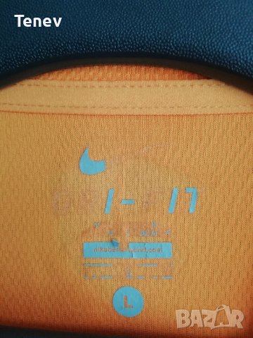 Barcelona Nike оригинална рядка тренировъчна тениска футболна фланелка размер L Барселона , снимка 6 - Тениски - 41553843