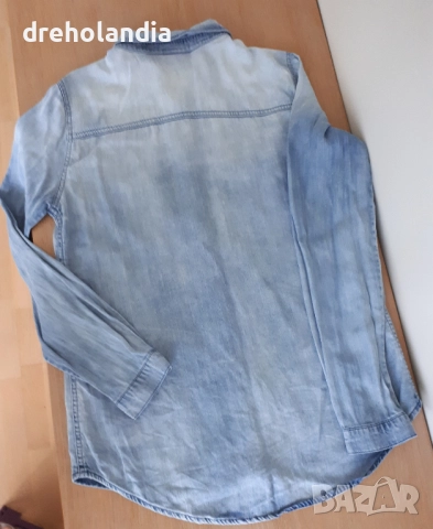 Дамска дънкова риза VILA - М, снимка 2 - Ризи - 51725232