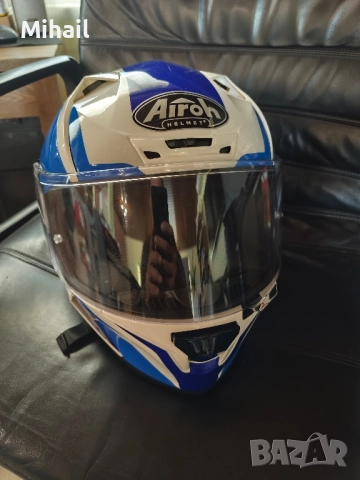 KАСКА AIROH VALOR WINGS BLUE GLOSS 