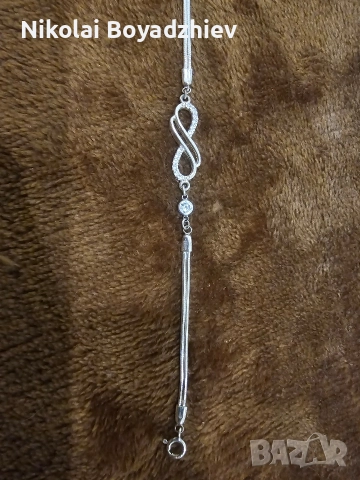 Сребърна гривна , снимка 3 - Гривни - 52778097