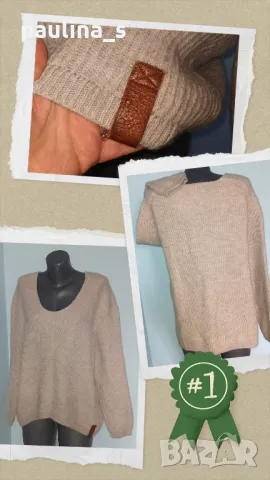 Два броя / Ангора, мерино и кашмир пуловер "Object" / голям размер, снимка 7 - Блузи с дълъг ръкав и пуловери - 26619030