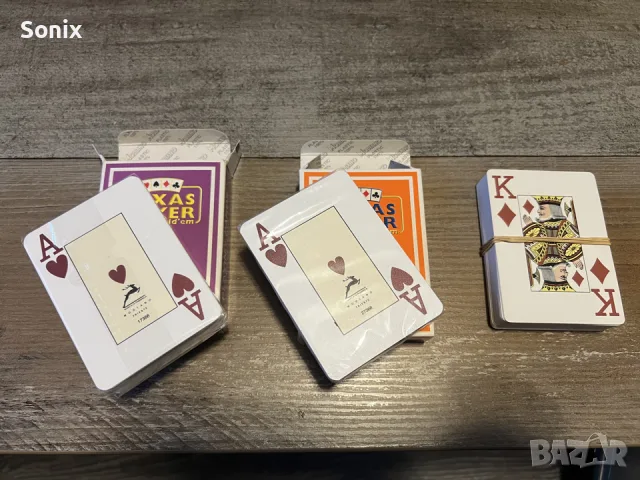 Чисто нови професионални карти за игра Texas hold’ em
, снимка 2 - Карти за игра - 56070943