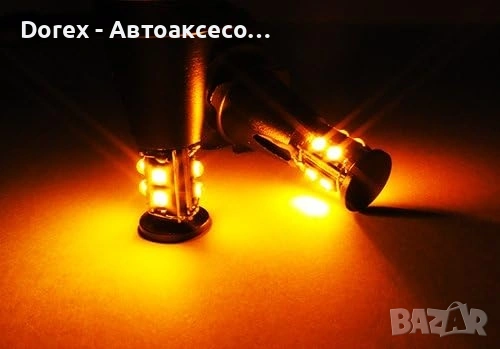 Комплект H8 LED Angel Eyes 40W крушки за BMW CANBUS оранжева светлина, снимка 4 - Аксесоари и консумативи - 53871862