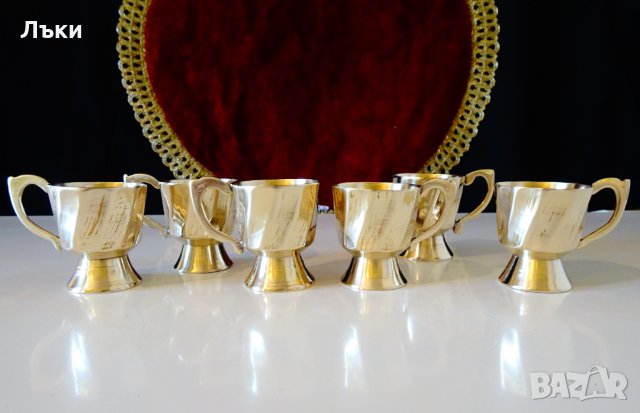 Чаши за ракия,шот,бронз,релеф. , снимка 6 - Антикварни и старинни предмети - 35950971