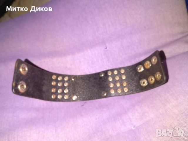 Верижка за ръка маркова на Хуго Бос метал естествена кожа 232х43мм три позиции, снимка 6 - Други - 51835629