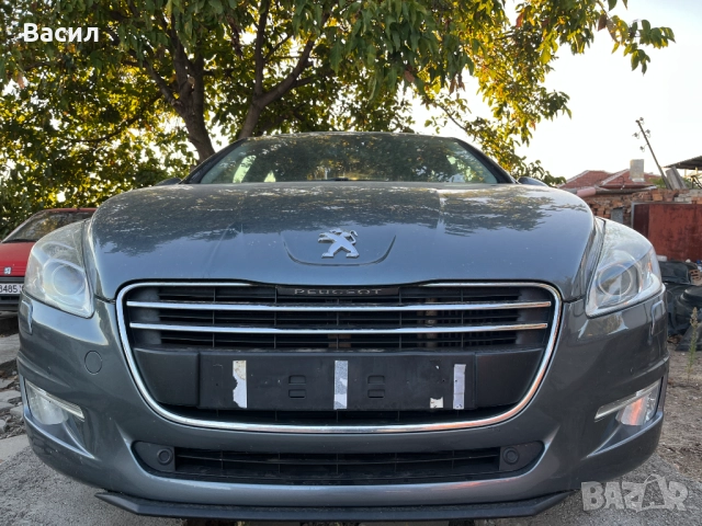 Предна броня ОБОРУДВАНА ТЪМНОСИВ МЕТАЛИК Peugeot Пежо 508 2.0 hdi 2.0 хди 140 кс RH01 DYZA Led Xenon